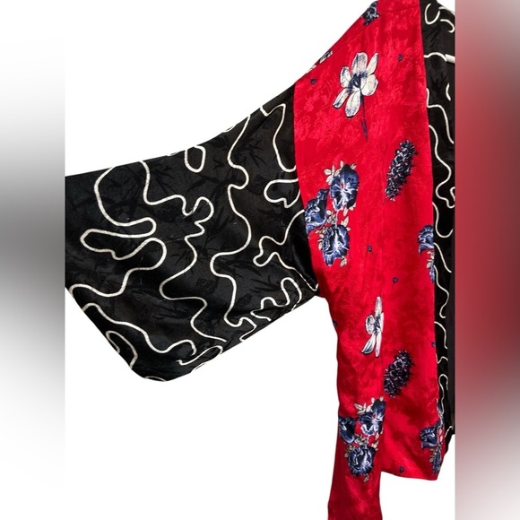 NWT Topshop Jacquard Floral Kimono Jacket Size US 10 - Picture 3 of 7